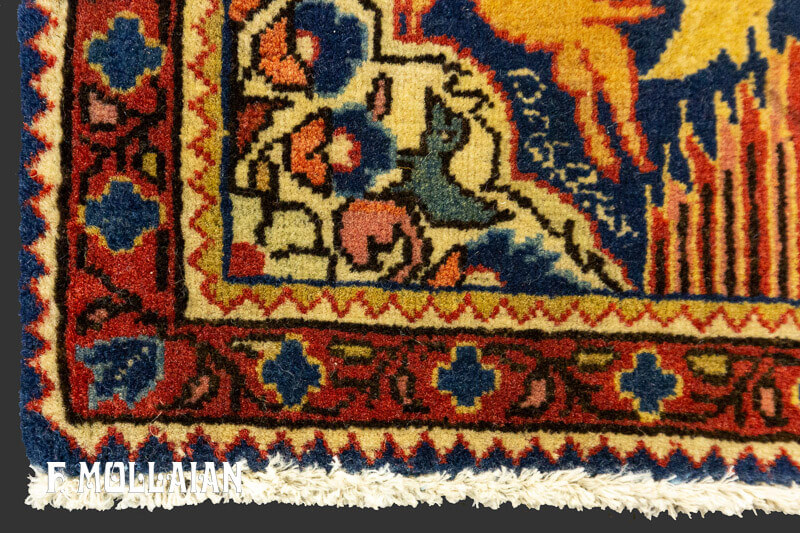 Pair of Small Antique Persian Isfahan Rug n°:15003415